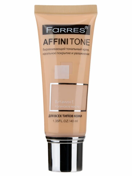 FARRES Тональный крем AffiniTone, тон 107 светлый бежевый, бежевый, фото 7