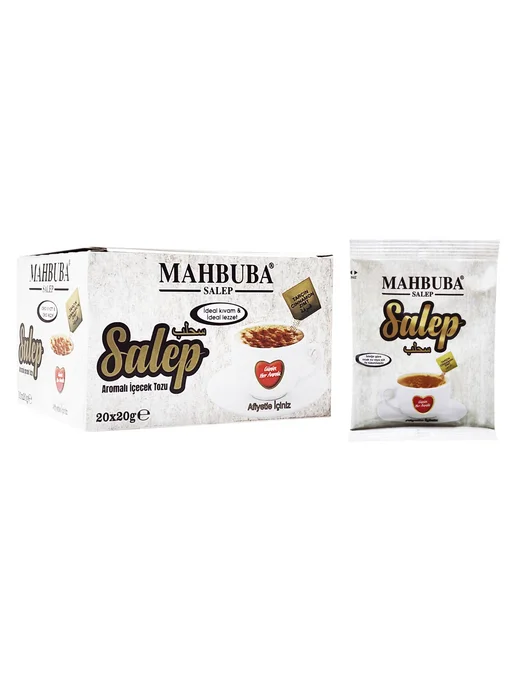 Mahbuba Салеп турецкий натуральный в пакетиках, 20шт*20гр, 20 шт, 20 г