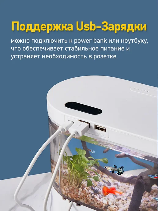 Аквариум Для Рыбок Экологический С Фильтрующим Насосом, вариант, фото 2