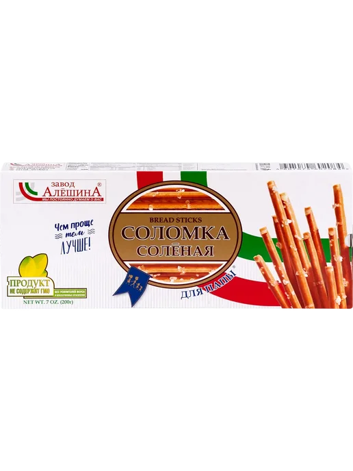 ЗАВОД АЛЕШИНА Соломка для папы соленая 3 кг, 200 г