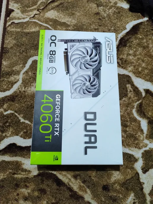 Asus Видеокарта Asus GeForce RTX 4060 Ti White OC 8Gb, 8 ГБ