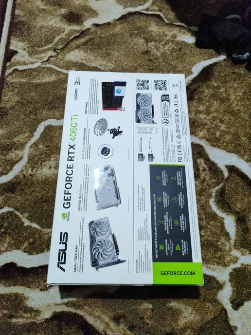 Asus Видеокарта Asus GeForce RTX 4060 Ti White OC 8Gb, 8 ГБ, фото 2