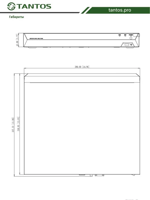 TANTOS Видеорегистратор сетевой (NVR) TSr-NV32251, черный, фото 6