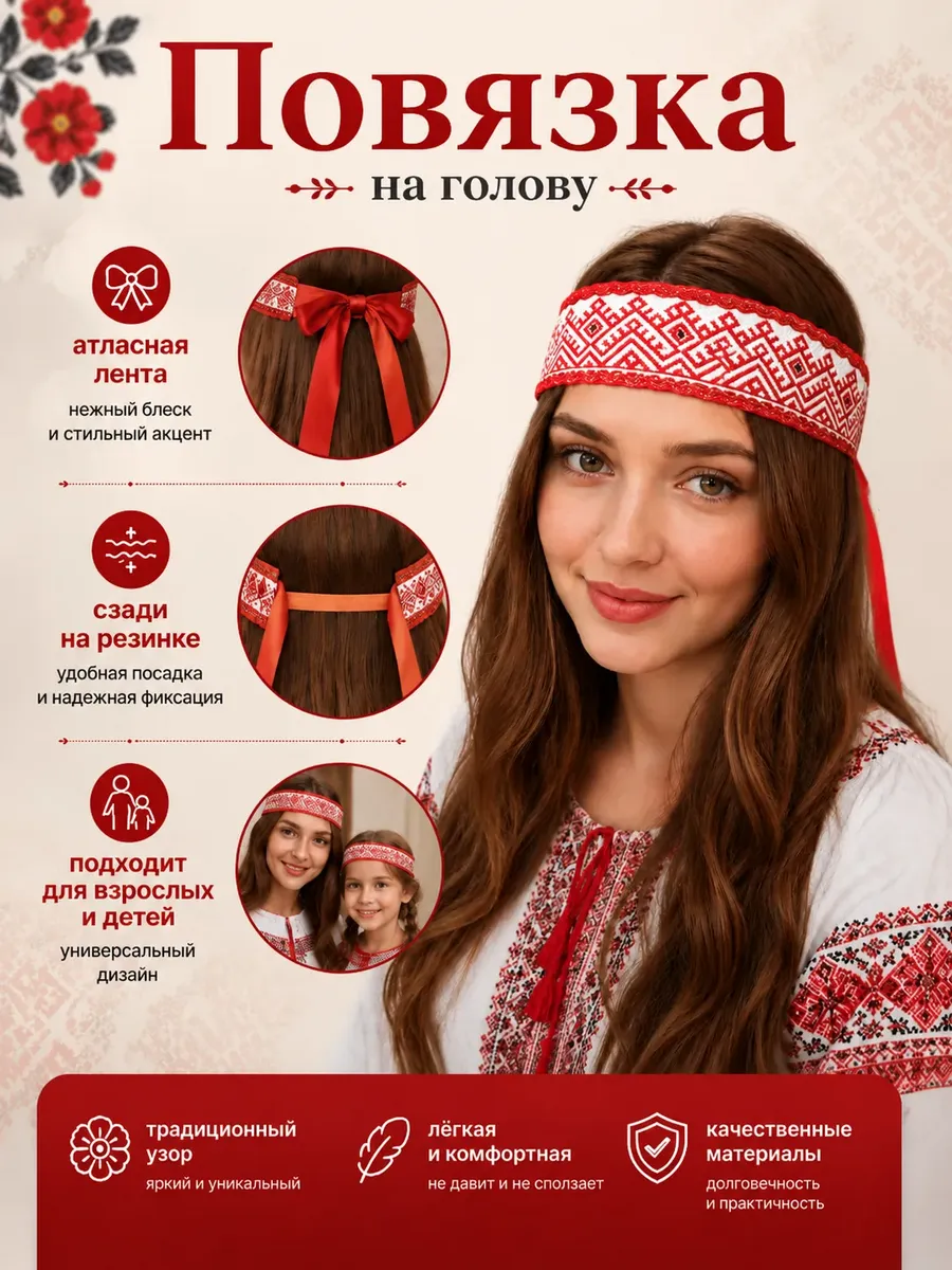 Русская народная Повязка на голову