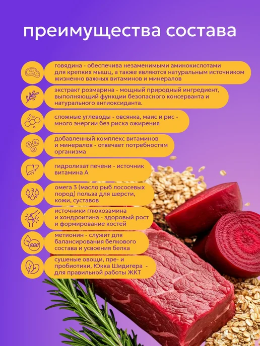 Сухой корм FLUPPY для собак, крупные, средние, 8 кг, фото 2