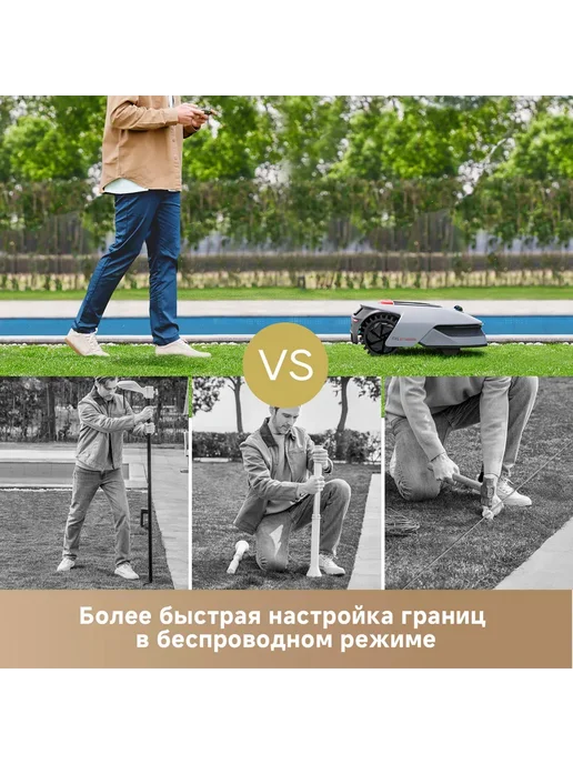 Dreame Газонокосилка A1 Pro до 800 м2, 4000 мАч, 3 лезвия, 4000 мАч, фото 2