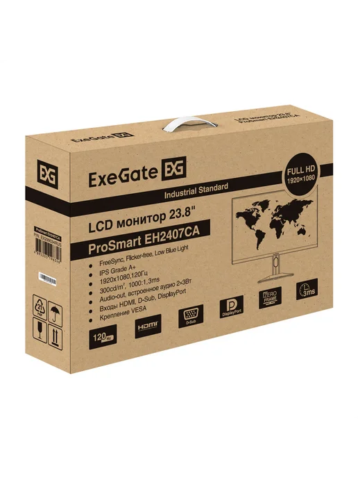 EXEGATE Монитор 23.8" ProSmart EH2407CA, вариант, фото 3