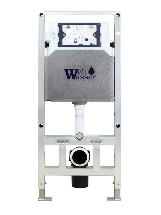 WeltWasser Комплект унитаза AMB 506ST + JECKENBACH 004GL-WT + AMB RD-BL, белый, фото 2