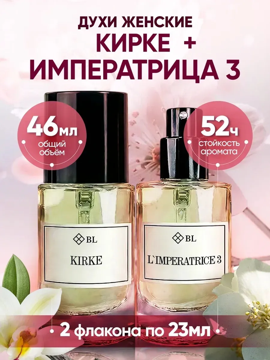 Набор духов женских стойких 2 шт по 23 мл Кирке и Императриц…
