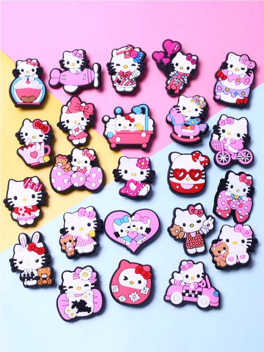 Джиббитсы набор украшений для обуви крокс Hello Kitty