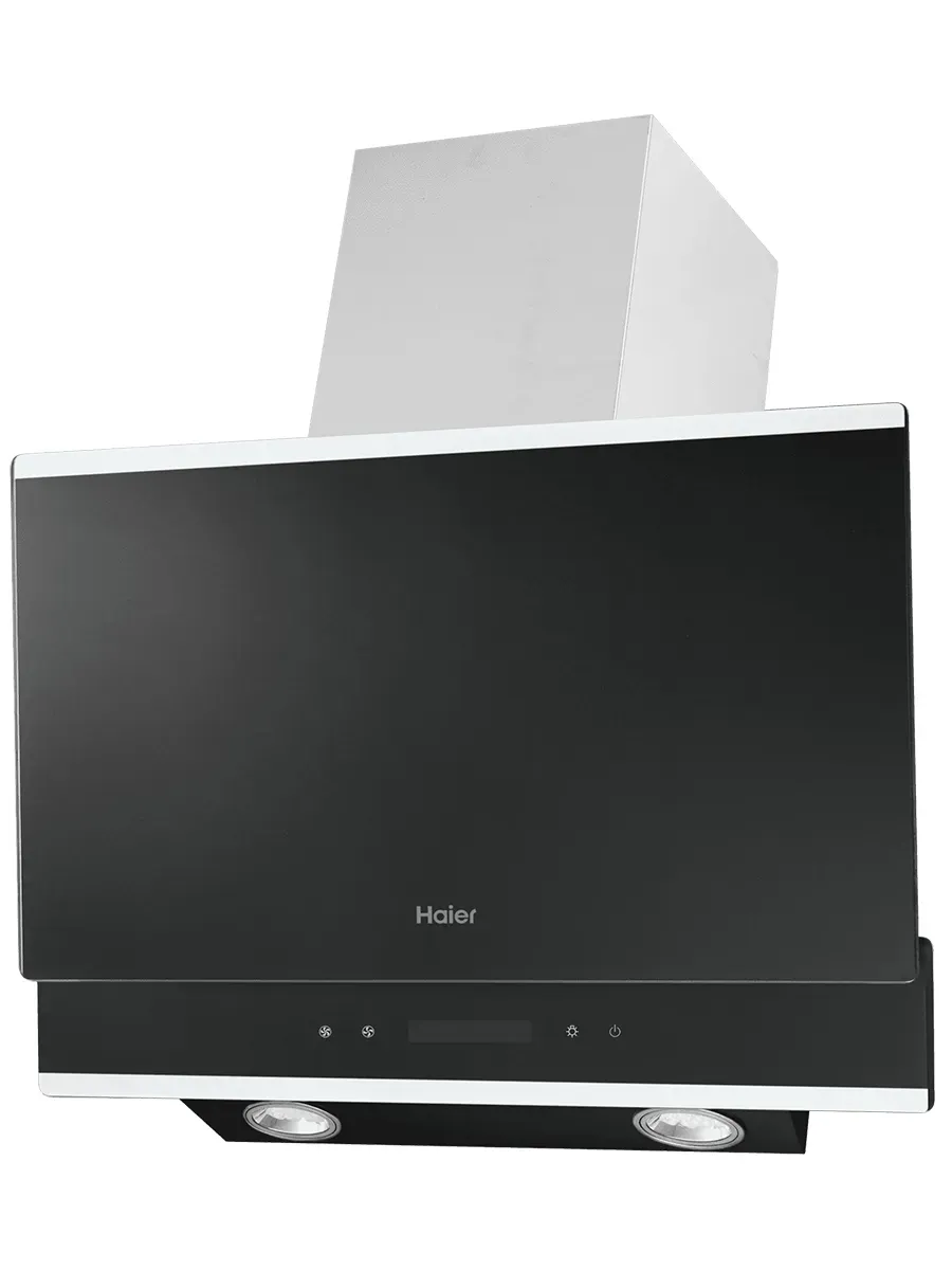 Вытяжка кухонная наклонная HVX-W672GBX, 700 м3/ч, LED лампы