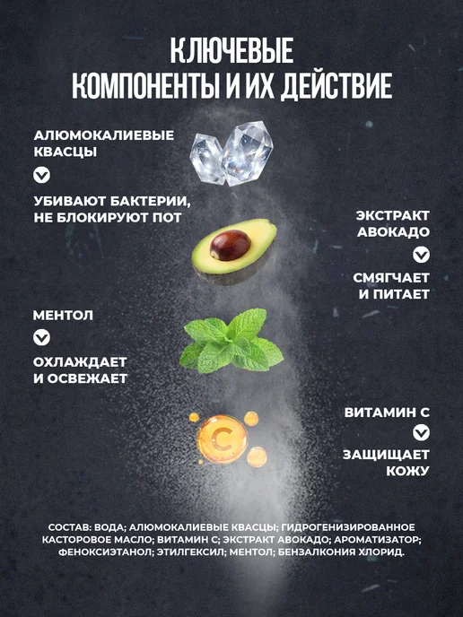 Grace Дезодорант спрей минеральный квасцовый для мужчин и женщин, 50 мл, фото 5