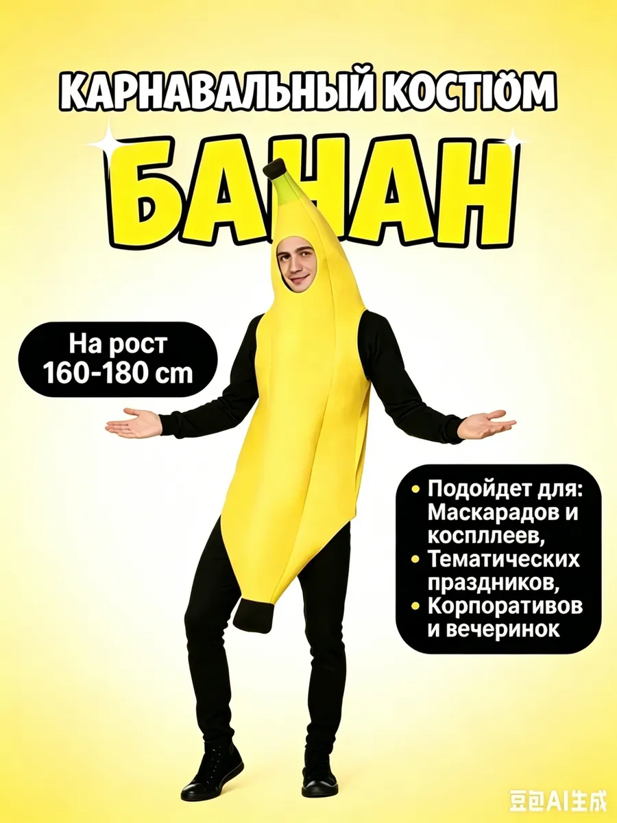 Карнавальный костюм банана