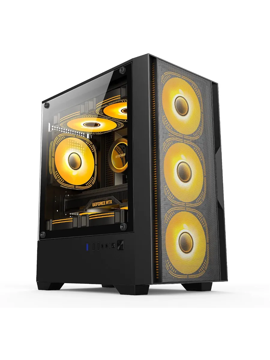 Корпус для компьютера ACC-ZCU1B mATX без БП черный