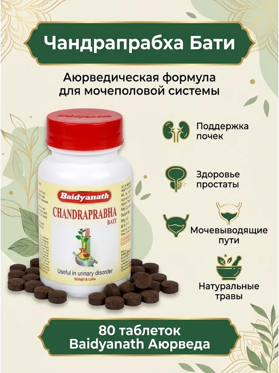 Chandraprabha Bati Baidyanath, Чандрапрабха Бати, 80 таб.