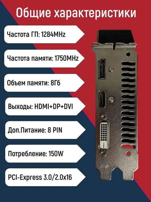 МоноблокAMD Radeon RX 580 (8 Гб), черный, черный матовый, 8 ГБ, фото 2