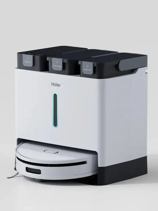 Haier Робот-пылесос HSR Pro R3 сухая и влажная уборка, белый, фото 5