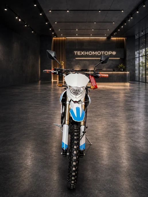 ТЕХНОМОТОРФ Питбайк X-MOTOS 125 17 14 Бензиновый, подростковый, оранжевый, фото 3