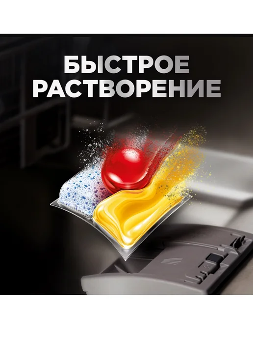 Finish Капсулы для посудомоечной машины Ultimate All in One Lemon, 60 шт, фото 3