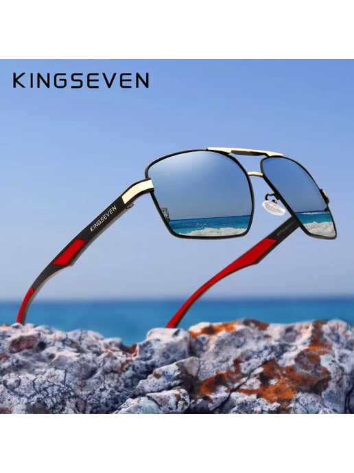 KingSeven K-7719 солнцезащитные очки, Black Photochromic, черный, фото 3