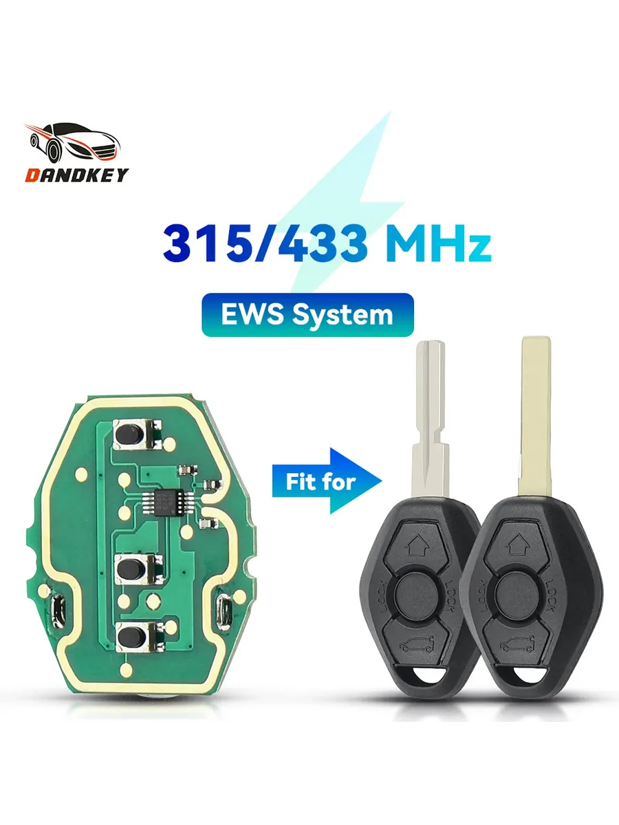 Dandkey 3 кнопки для BMW EWS система