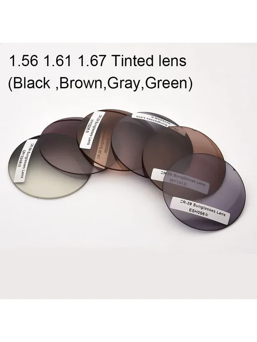 Glocco Линза для очков CR-39, 8270 full brown, индекс 1.56, коричневый, фото 2