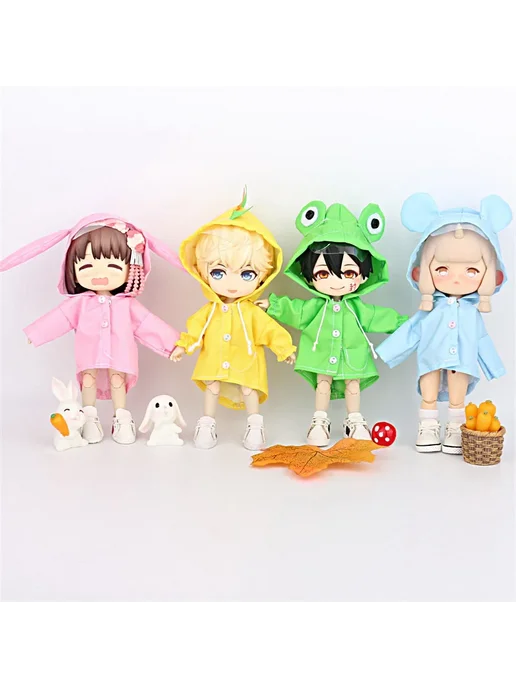 HOUZIWA Одежда для куклы 1 12 Bjd OB11, розовый, фото 3
