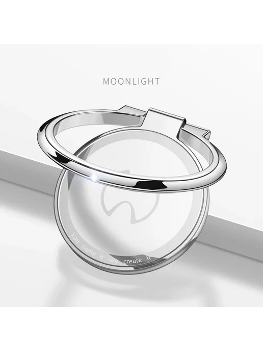 Xundd Держатель для телефона на палец Silver, серебристый