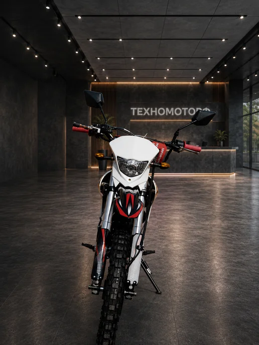 ТЕХНОМОТОРФ Питбайк X-MOTOS 125 17 14 Бензиновый, подростковый, черный, фото 3