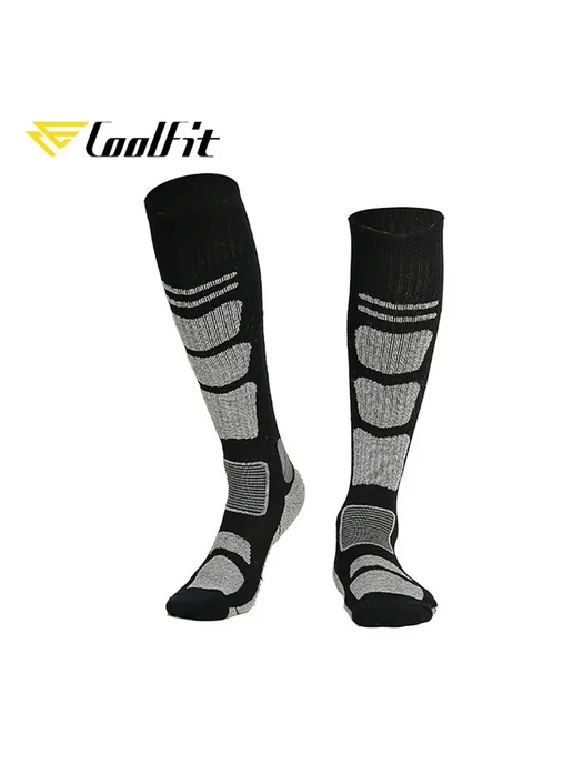 Нет бренда CoolFit Теплые компрессионные носки из мериносовой шерсти M, черный