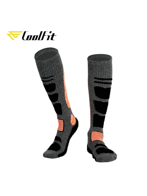 Нет бренда CoolFit Теплые компрессионные носки из мериносовой шерсти M, черный, фото 2
