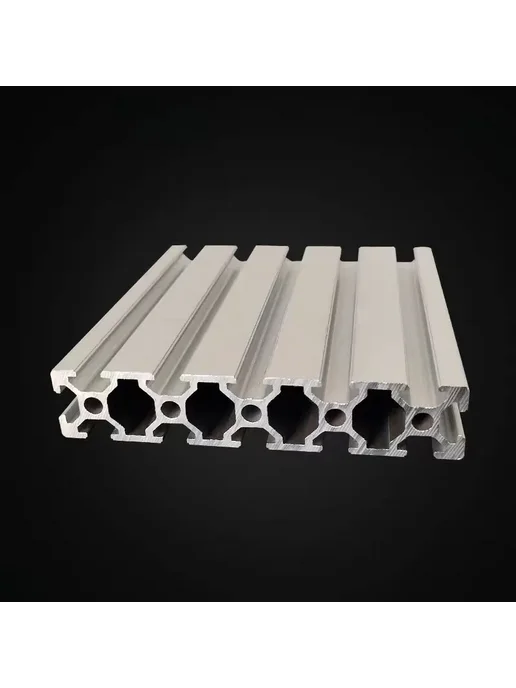 Нет бренда Алюминиевый профиль 20100 серебристый 100 мм, 2 шт