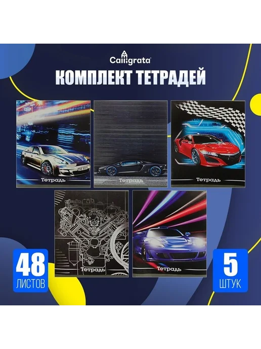 Комплект тетрадей для учебы 5 шт, 5 шт