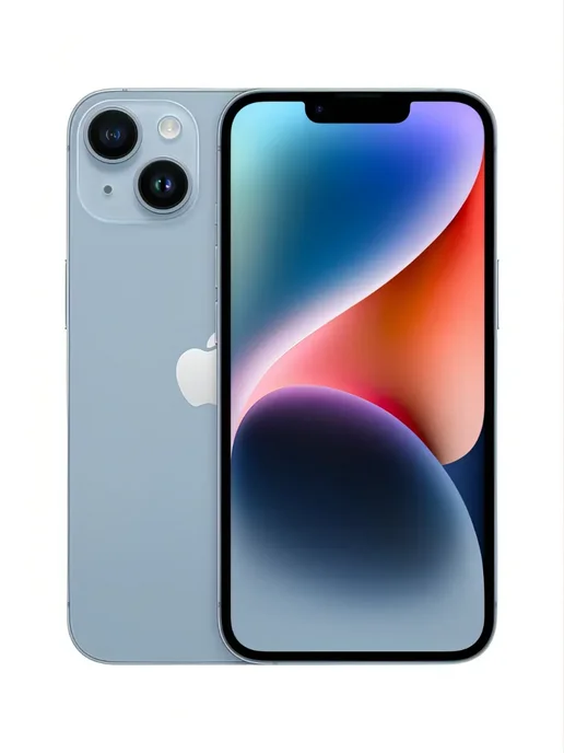 Смартфон Apple iPhone 14 128 ГБ (восстановленный), голубой, фото 6