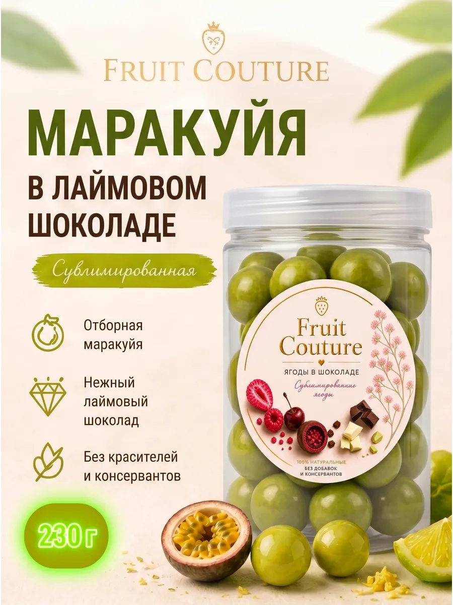 Маракуйя в лаймовом шоколаде