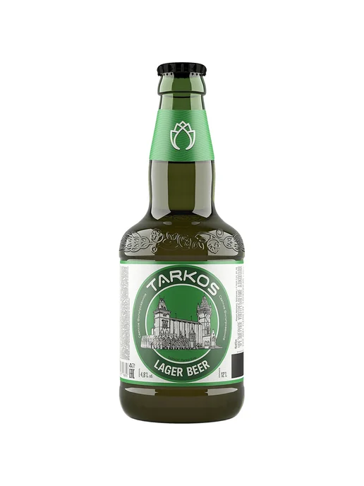 Таркос Пиво Tarkos Lager Beer светлое 0,45 л, 0,45 л