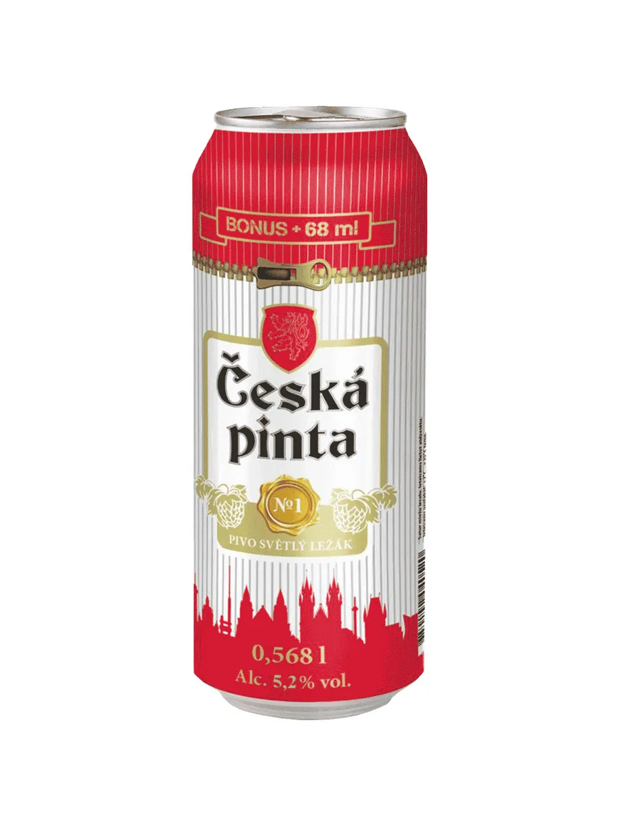 Пиво Ceska Pinta №1 Lezak светлое 0,568 л ж б