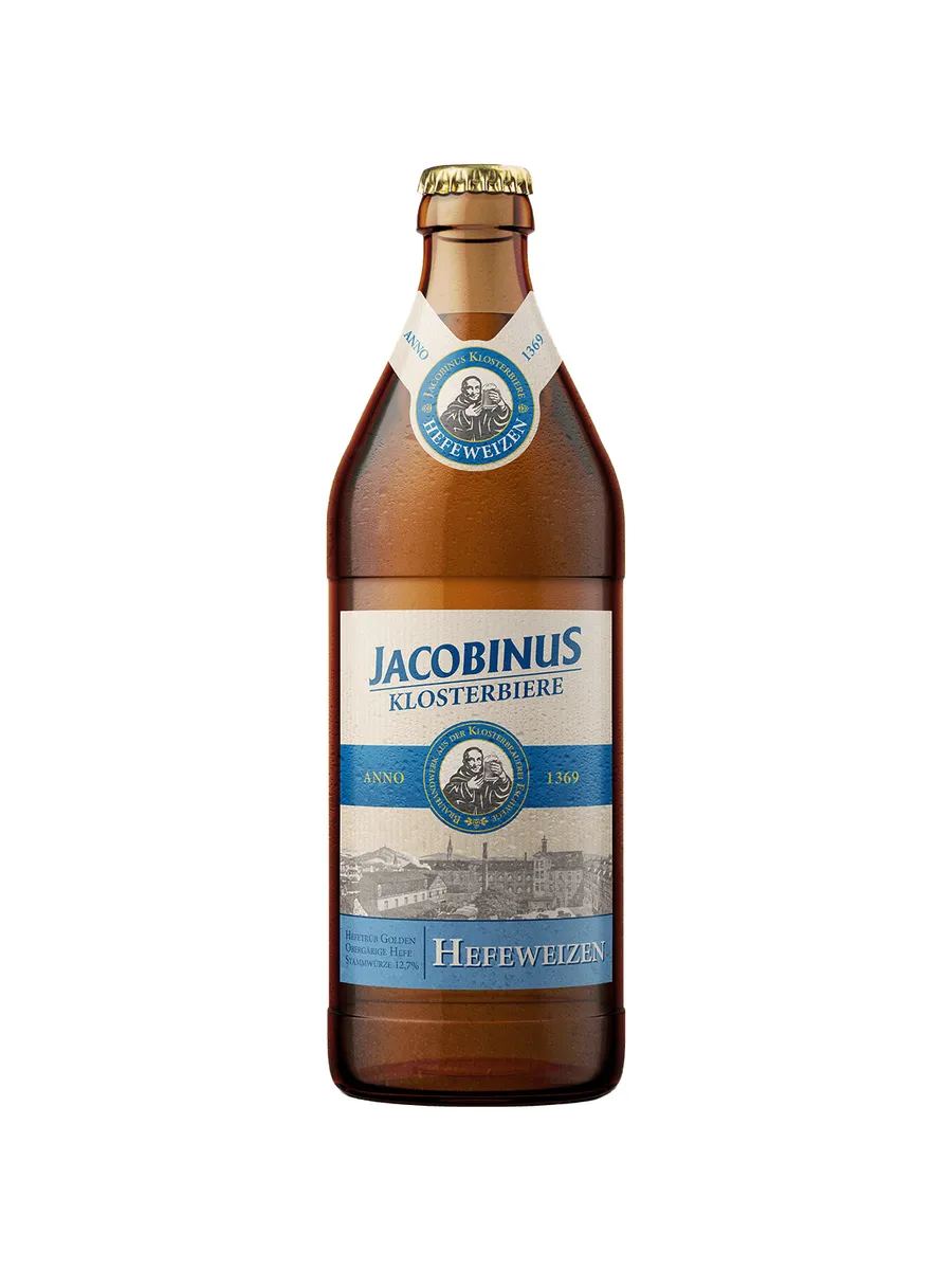 Пиво Jacobinus Klosterbiere Hefeweizen светлое 0,5 л