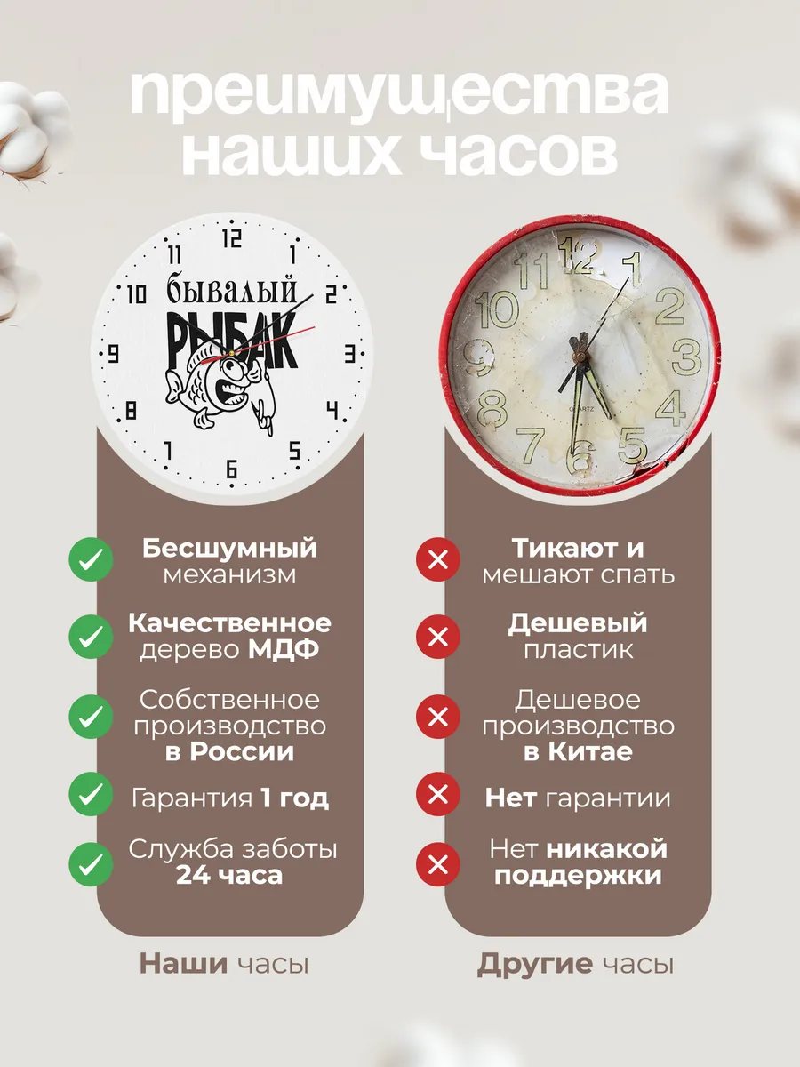 Часы настенные "Рыбаку" — фото 10