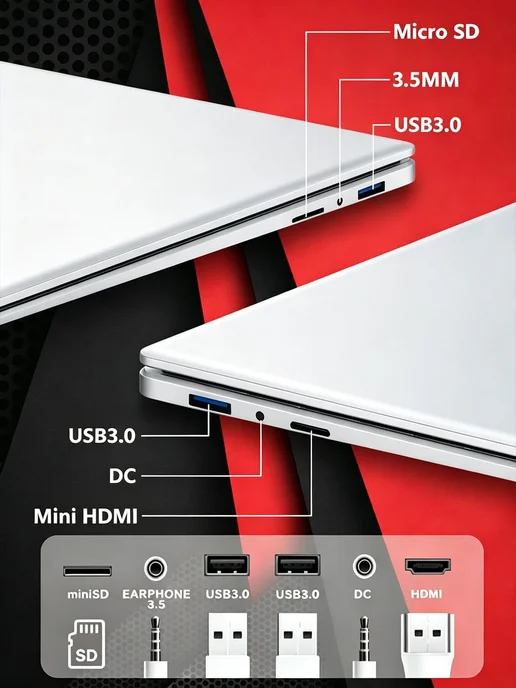 LONGXIA Ноутбук, процессор Intel Core i5 SSD 2TB, 2 ТБ, фото 4