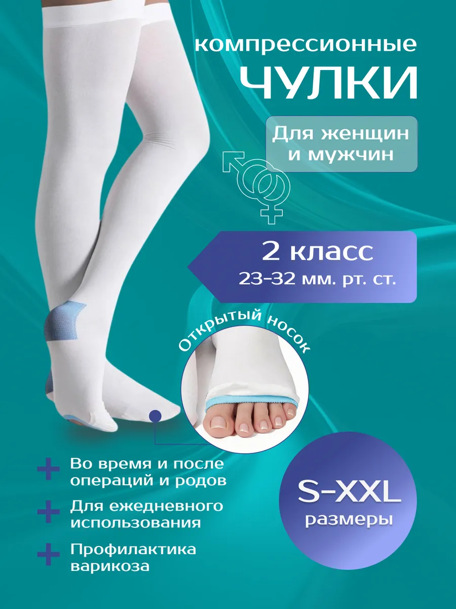 Компрессионные чулки 2 класса на операцию и роды