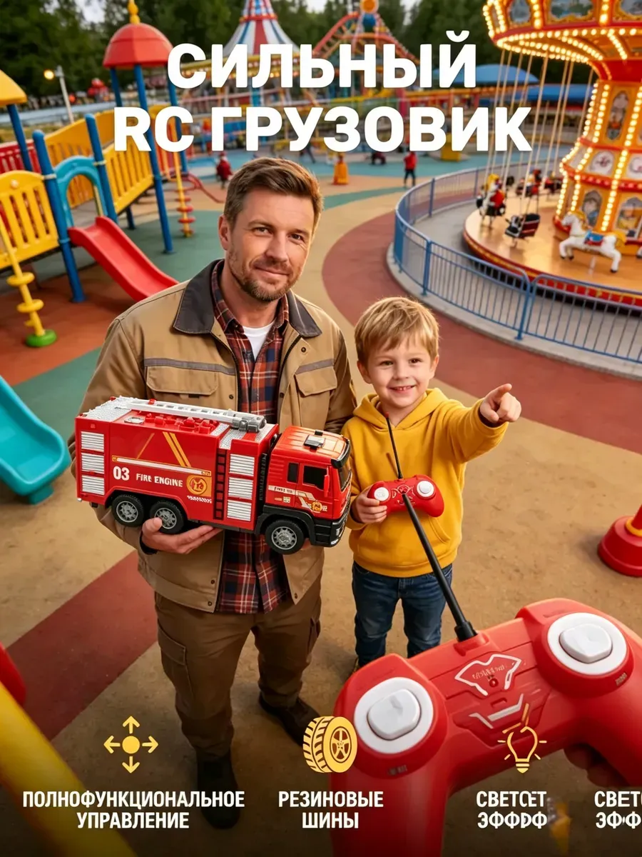 Игрушечный Радиоуправляемая пожарная машина