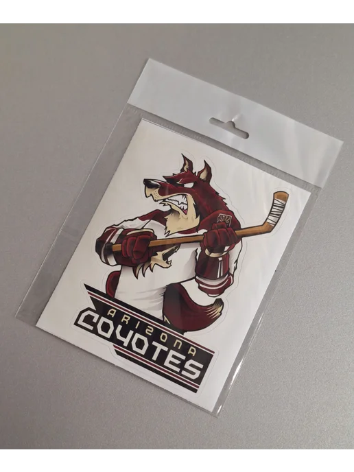 Наклейка с символикой ХК "Arizona Coyotes" Mascot, вариант