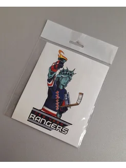 Наклейка с символикой ХК "New York Rangers" Mascot