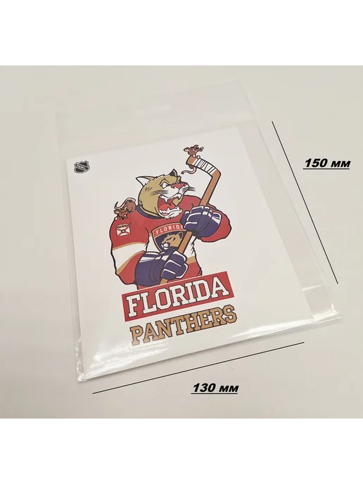 Наклейка с символикой ХК "Florida Panthers", вариант