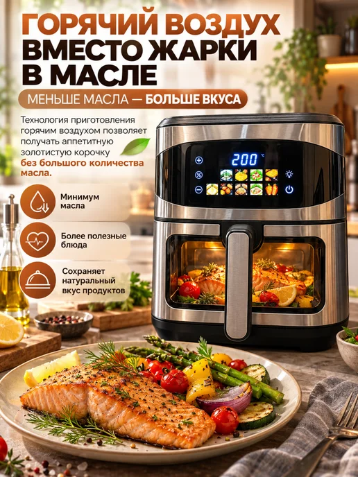 Аэрогриль hoco 7л, 10 л, фото 8