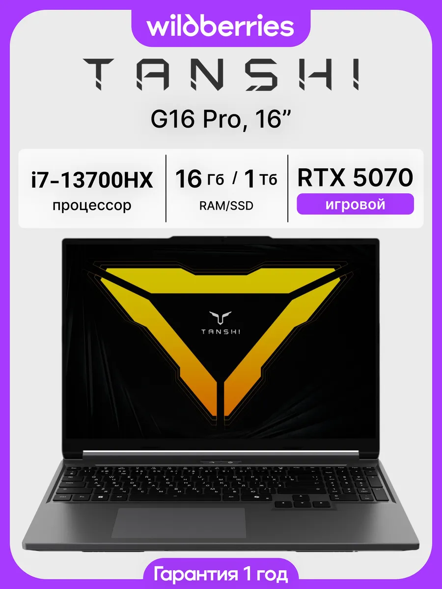 Ноутбук G16 Pro 16"/i7-13700HX/RTX 5070/16/1024/Linux