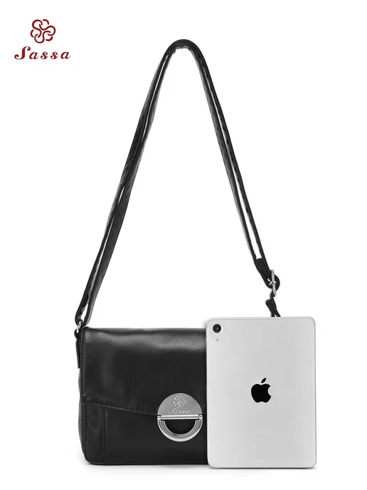 sassa Сумка клатч кросс-боди маленькая через плечо Бежевый, черный, фото 8