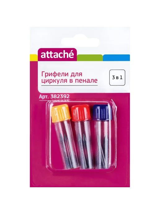 Attache Грифели для циркуля запасные 9 шт 2 мм, 9 шт, фото 2
