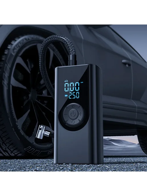 Портативный насос 150PSI для шин, электрофорсированныи, вариант